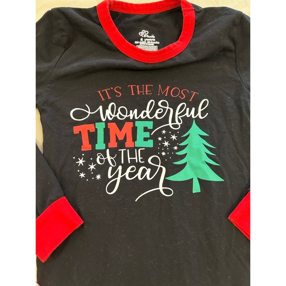 Boys Pajamas Most‎ Wonderful Time of the Year Christmas Size 5 Holiday - Picture 2 of 5